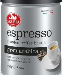 Saquella Espresso Gran Arabica 250 G Coffee Beans