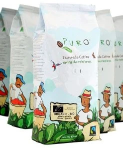 Coffee In Multipacks Puro Organic Bio 9 X 1 Kg Coffee Beans Wholesale Package