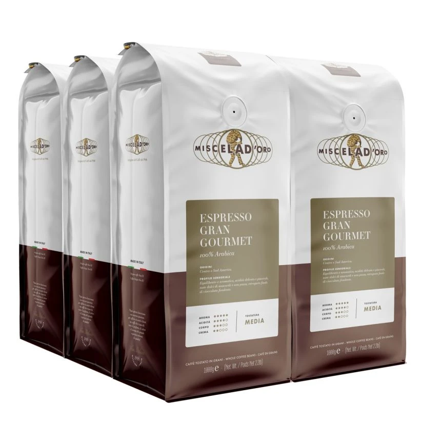 Coffee In Multipacks Miscela D'Oro Gran Gourmet 100% Arabica Coffee Beans 1 Coffee In Multipacks Miscela D'Oro Gran Gourmet 100% Arabica Coffee Beans