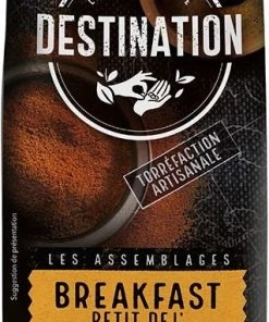 Ground Coffee For Drip Coffee Makers Destination Organic Breakfast 100 % Arabica Ground Filter Coffee 250 G