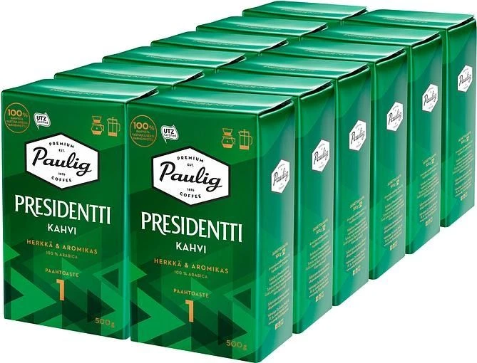 Coffee In Multipacks Paulig Presidentti Coffee 1 Coffee In Multipacks Paulig Presidentti Coffee