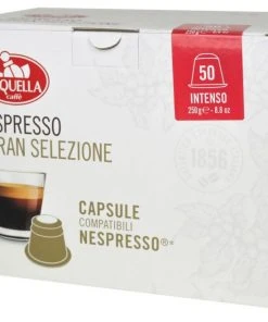 Nespresso Compatible Coffee Capsules Saquella Intenso Nespresso-Compatible Coffee Capsules 50 Pcs
