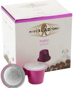 Miscela D'Oro Purple Nespresso Compatible Coffee Capsules 10 Pcs