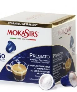 MokaSirs Pregiato Nespresso Compatible Coffee Capsules - 50 Pcs