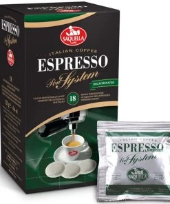 E.S.E. Espresso Pods Saquella Decaf Espresso Pods