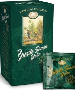 E.S.E. Espresso Pods Saquella Brasile Santos Dulce Espresso Pods 18 Pcs