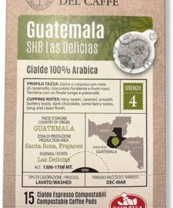 E.S.E. Espresso Pods Saquella Guatemala SHB Las Delicias Espresso Pods 15 Pcs