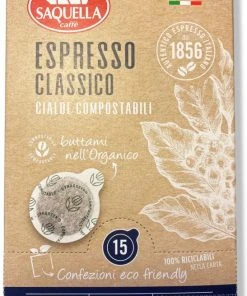 E.S.E. Espresso Pods Saquella Espresso Classico Coffee Pods 15 Pcs