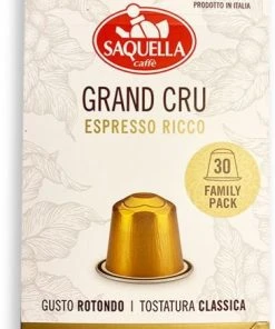 Nespresso Compatible Coffee Capsules Saquella NEW Grand Cru Nespresso-Compatible Coffee Capsules 30 Pcs