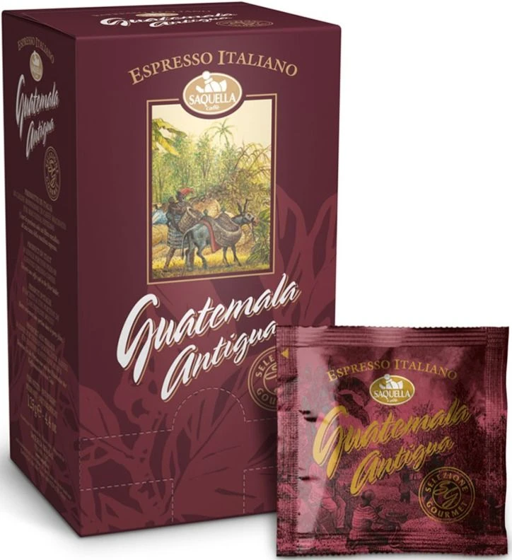 E.S.E. Espresso Pods Saquella Guatemala Antigua Espresso Pods 18 Pcs 1 E.S.E. Espresso Pods Saquella Guatemala Antigua Espresso Pods 18 Pcs
