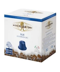 Miscela D'Oro Blue Decaf Nespresso Compatible Coffee Capsules 10 Pcs