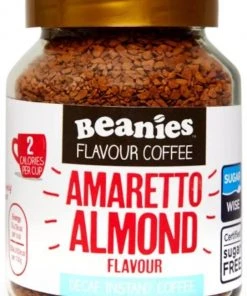 Beanies Decaf Amaretto Almond Flavoured Instant Coffee 50 G