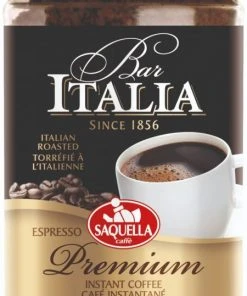 Natural Instant Coffee Saquella Bar Italia Espresso Premium Instant Coffee 100 G