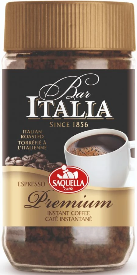 Natural Instant Coffee Saquella Bar Italia Espresso Premium Instant Coffee 100 G 1 Natural Instant Coffee Saquella Bar Italia Espresso Premium Instant Coffee 100 G